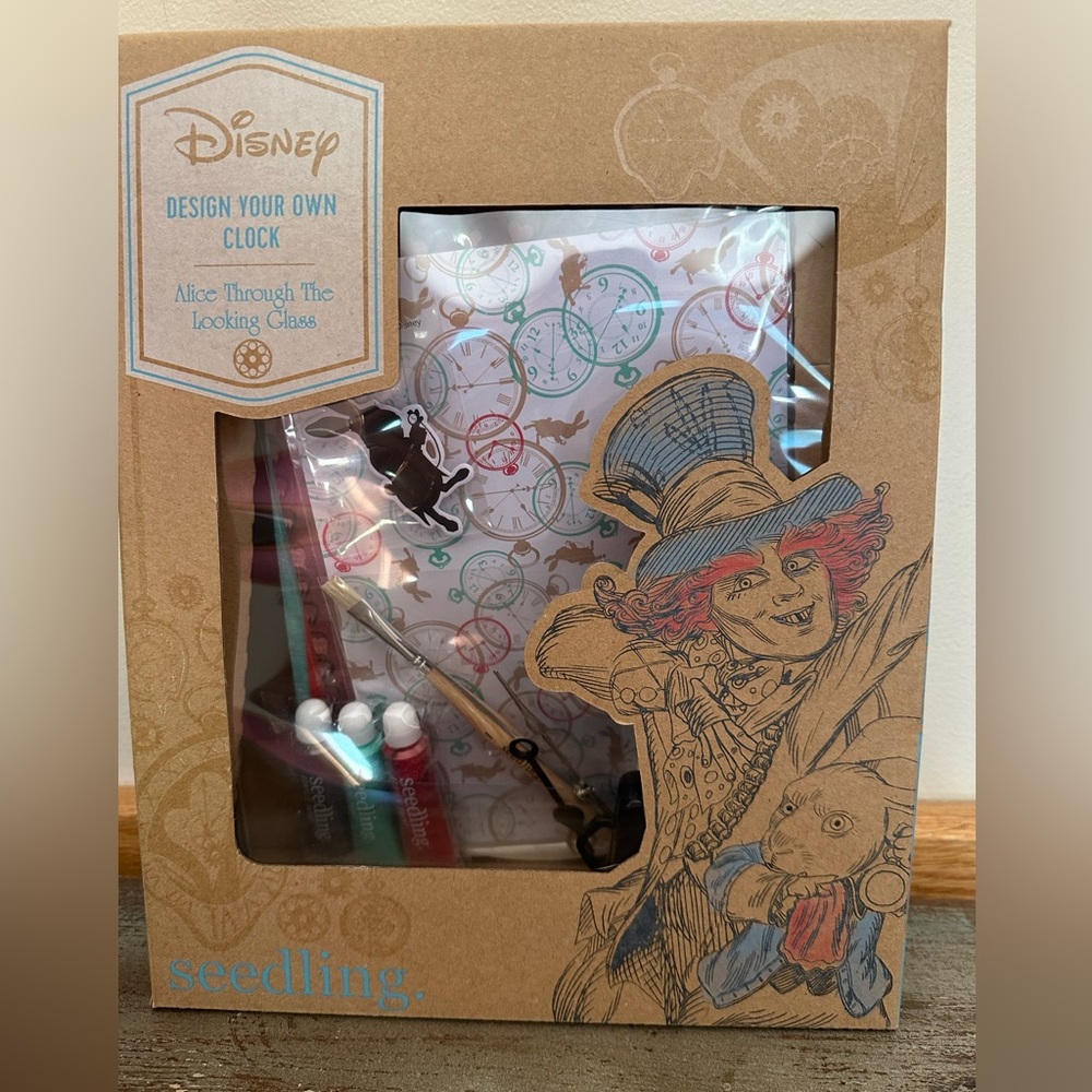 Disney Alice in Wonderland design your own clock cart kit Through Looking Glass